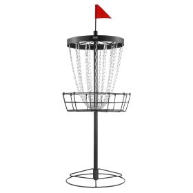 VEVOR Disc Golf Basket, 24-Chains Portable Disc Golf Target Hole, Heavy Duty Steel Practice Disc Golf Target, Indoor & Outdoor Disc Golf Course B