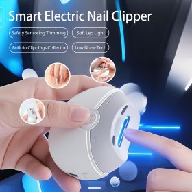 SeeMagic Multi-Functional Electric Nail Clipper,Dual-Speed Adjustment, Built-in Nail Clippings Collector,LED Soft Light, Low Noise Tech