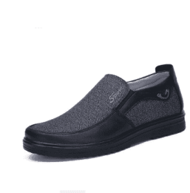 Business Casual Soft-soled Feet Flat-soled Men's Shoes (Option: Gray-50 yards)