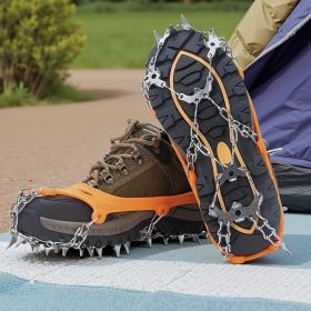 Universal Anti-slip Grip Spikes, 2025 Upgraded Universal Anti-slip Spikes for Ice Skates And Boots, with 19 Steel Spikes, Ice And Snow Grip Spike (Model: M)